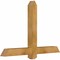 Ekena Millwork Eugene Rough Sawn Timber Gable Bracket, Western Red Cedar, 48"W x 32"H x 4"D x 4"F, 16/12 Pitch GBW048X32X0404EUG00RWR - alternate 2